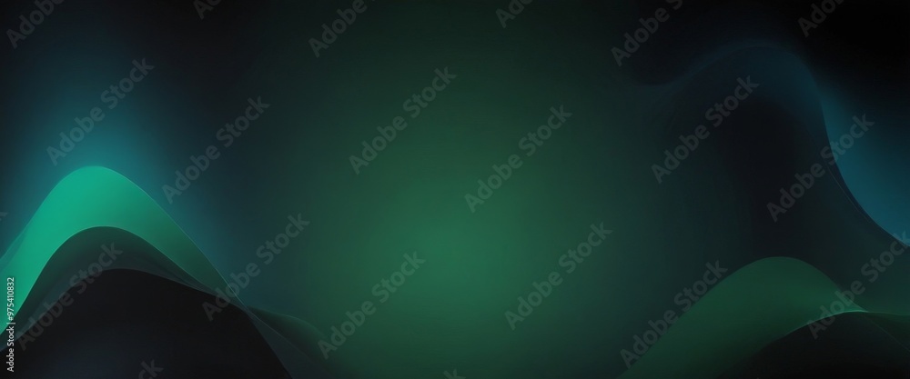 Poster a gradient background with a dark green hue at the top and a lighter green hue at the bottom, creati