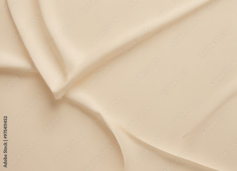 Poster a close-up view of a light-colored fabric, possibly silk, with a smooth, flowing texture. the fabric