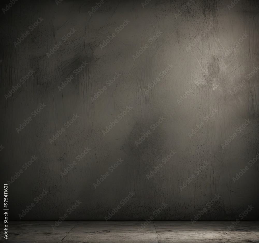 Poster a dark, textured wall with a single light source on the right side, creating a dramatic and moody at