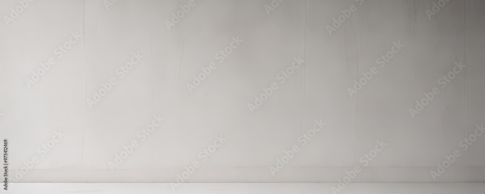 Poster a plain white wall with a horizontal line running across it.