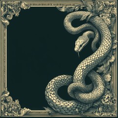 Fototapeta premium Snake Frame.