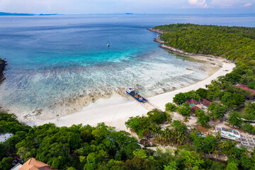 Aerial view of Koh Racha Yai in Phuket, Thailand