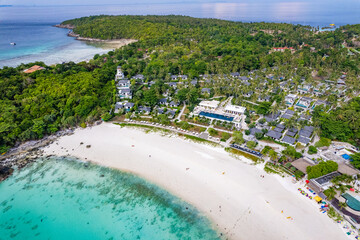 Aerial view of Koh Racha Yai in Phuket, Thailand