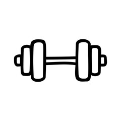 Dumbbell Doodle Hand-drawn Icon