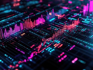 Computer Circuit Board Close Up