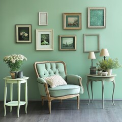 Vintage Living Room.