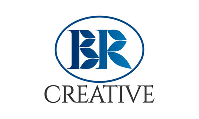 br letter, blue logo, initial br, b r logo, letters br, minimal logo, real estate, logo design, dynamic, 