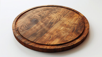 Obraz premium a large wooden board on a white background 