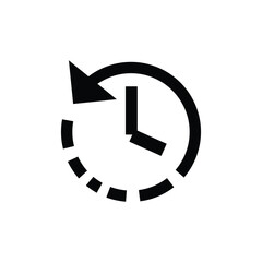 History icon vector for web and mobile app. recent event history sign and symbol
