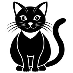 Obraz premium Charming cat vector illustration in cartoon, clipart, and line art styles for printables