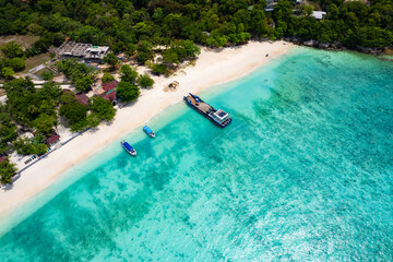 Aerial view of Koh Racha Yai in Phuket, Thailand