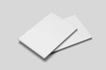 Cover landscape brochure magazine mockup blank