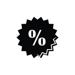 Discounts icon vector. Percentage icon vector. Sale flat vector icon.