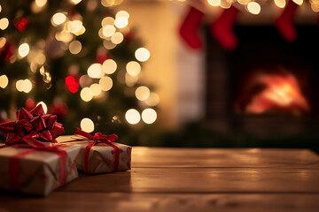 christmas tree with presents