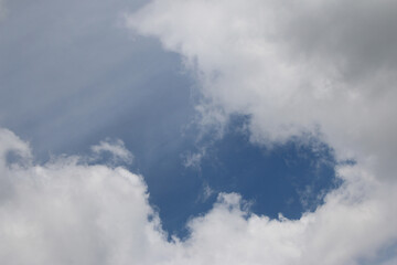 Clouds on the blue sky nature with space background wallpaper