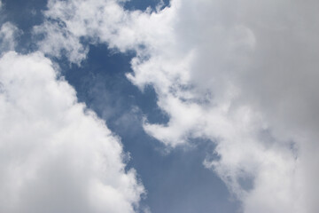 Clouds on the blue sky nature with space background wallpaper