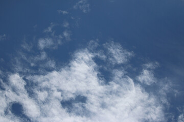 Clouds on the blue sky nature with space background wallpaper