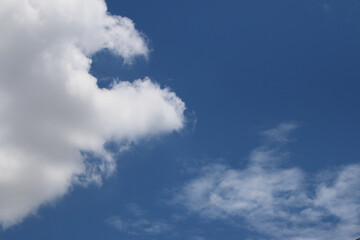 Clouds on the blue sky nature with space background wallpaper