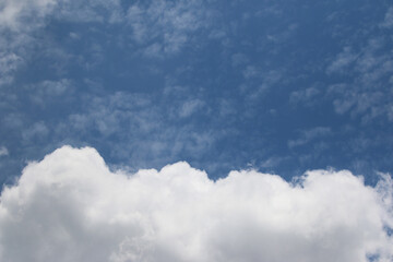 Clouds on the blue sky nature with space background wallpaper