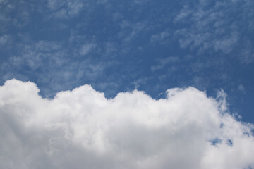 Clouds on the blue sky nature with space background wallpaper