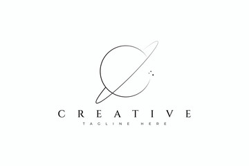 Creative Logo Abstract Eclipse Galaxy Business Company Brand Identity © captoro
