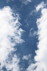 Clouds on the blue sky nature with space background wallpaper