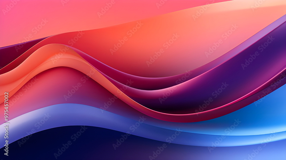 Wall mural photo abstract colorful background with waves. abstract background colorful smooth waving texture