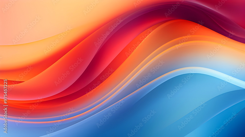 Wall mural photo abstract colorful background with waves. abstract background colorful smooth waving texture