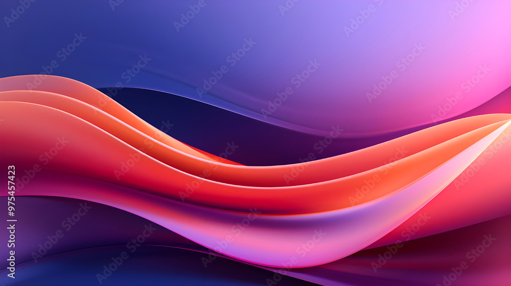 Wall mural Photo Abstract colorful background with waves. Abstract background colorful smooth waving texture 