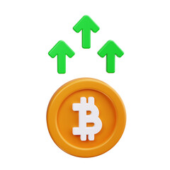 bitcoin 3d Render Icons