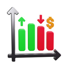 losses 3d Render Icons