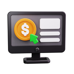 online payment 3d Render Icons