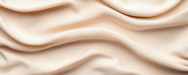 Fototapeta premium Soft linen texture background in neutral beige, natural fibers and subtle lines, elegant and minimalist feel linen texture, minimalist