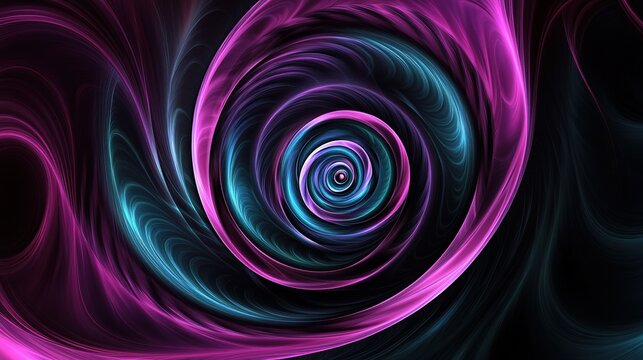 GLSL and P5.js Spiral Art with a Midnight Gospel Style. This image combines dynamic spiral patterns created with GLSL and P5.js technologies, infused with the unique and surreal artistic style reminis