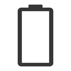 Power technology icon, battery web shape design, energy level vector illustration