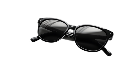 Black sunglasses isolated on a white background