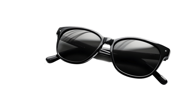 Black sunglasses isolated on a white background