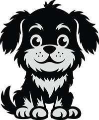 Cute dog mascot character vector design