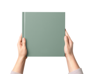 Book cover png, design element, transparent background