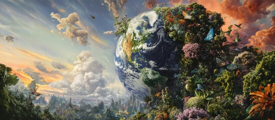 Diverse perspectives of our extraordinary planet displayed through mixed media