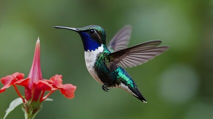 Fototapeta premium hummingbird on flower