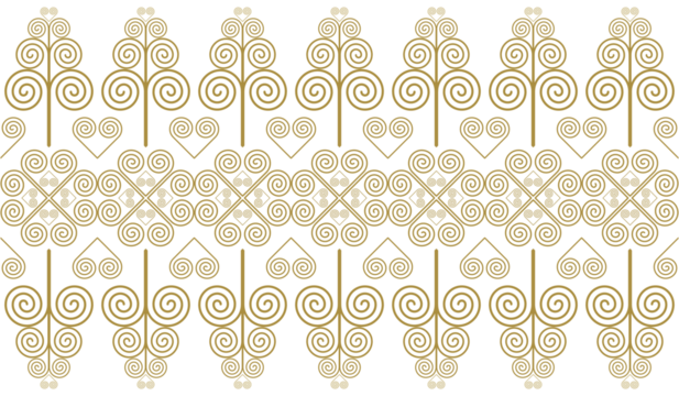 Ethnic fabric pattern, the pattern of the shellfish is composed to look like a tree, used to make clothes and other things as desired.