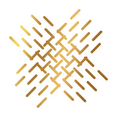 Luxury abstract gold geometric element tempate design transparent, golden ornament design template PNG file