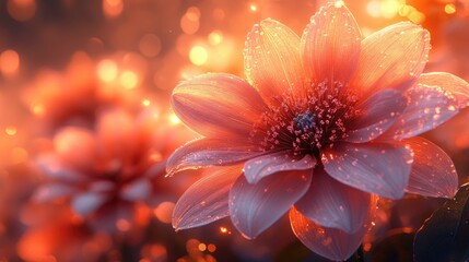 Vibrant Floral Background Filled with Bright Colors Perfect for Creative Projects and Designs