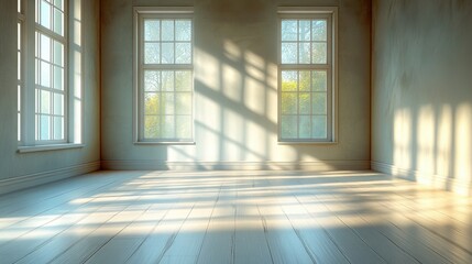 Exploring the Aesthetics of Minimalism with Bright Sunlight and Long Shadows on a Modern Road