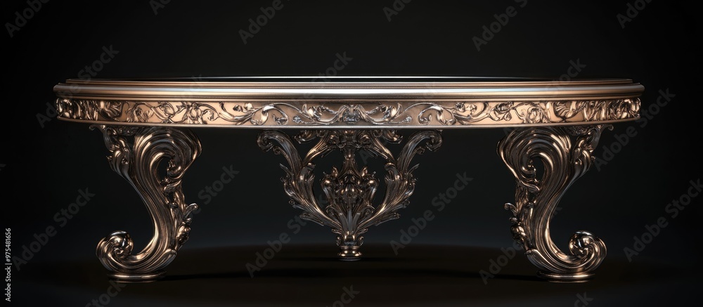 Poster premium 3d model render of an elegant table suitable for various display purposes and creative proje