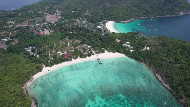 Aerial view of Koh Racha Yai in Phuket, Thailand