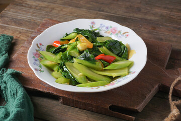 Malay dish is called Kailan Goreng