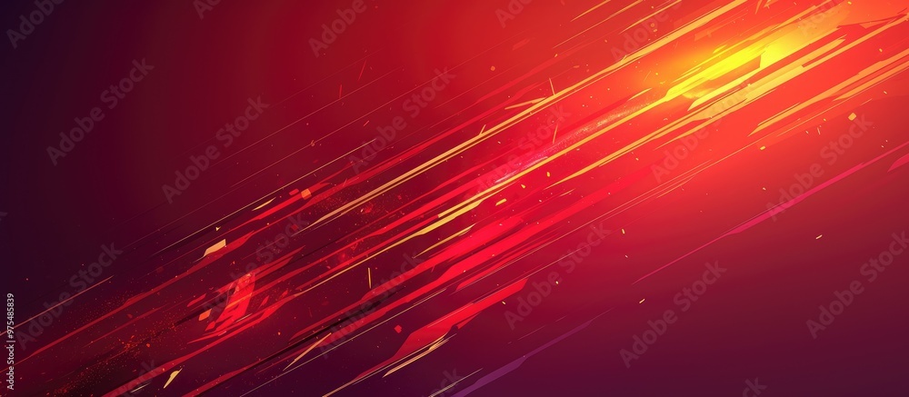 Poster abstract background featuring a dynamic red blur