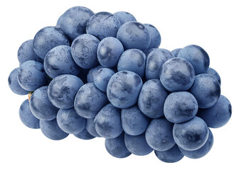 purple or blue Grape, isolated on white background, full depth of field